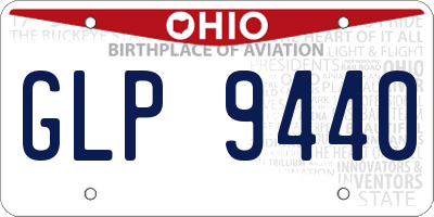 OH license plate GLP9440