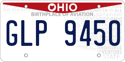 OH license plate GLP9450