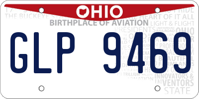 OH license plate GLP9469
