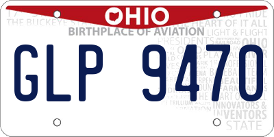 OH license plate GLP9470