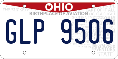 OH license plate GLP9506
