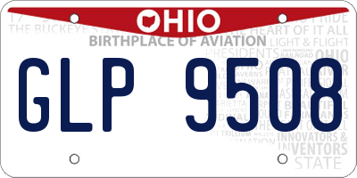 OH license plate GLP9508