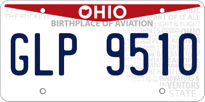 OH license plate GLP9510