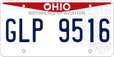 OH license plate GLP9516