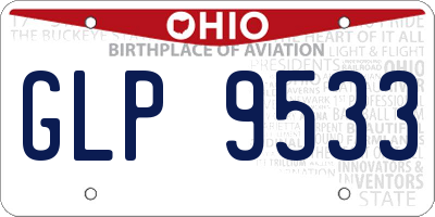 OH license plate GLP9533