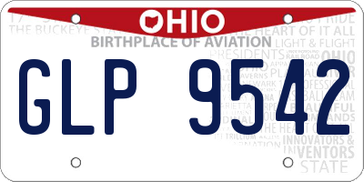 OH license plate GLP9542