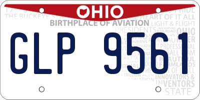 OH license plate GLP9561