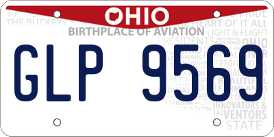 OH license plate GLP9569