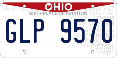 OH license plate GLP9570