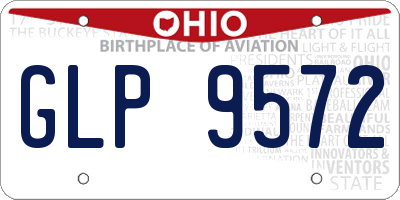 OH license plate GLP9572