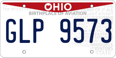 OH license plate GLP9573