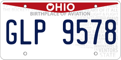 OH license plate GLP9578