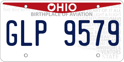 OH license plate GLP9579