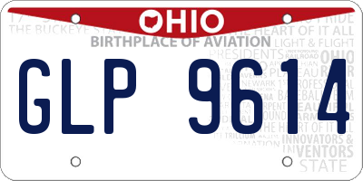 OH license plate GLP9614