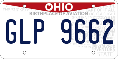 OH license plate GLP9662