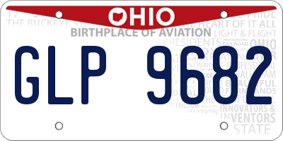 OH license plate GLP9682