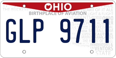 OH license plate GLP9711