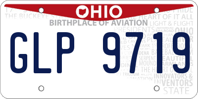 OH license plate GLP9719