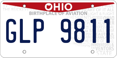 OH license plate GLP9811