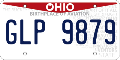 OH license plate GLP9879