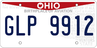 OH license plate GLP9912