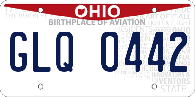 OH license plate GLQ0442