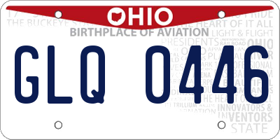 OH license plate GLQ0446