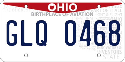 OH license plate GLQ0468