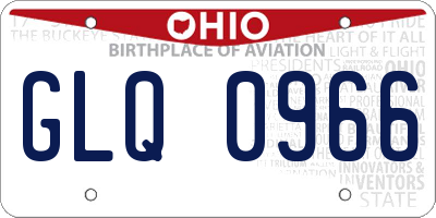 OH license plate GLQ0966