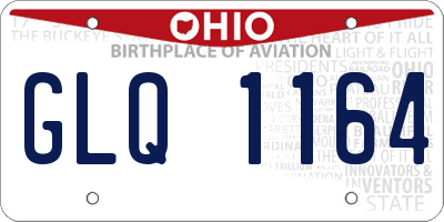 OH license plate GLQ1164