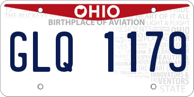 OH license plate GLQ1179