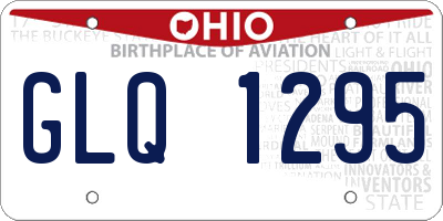OH license plate GLQ1295