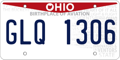 OH license plate GLQ1306