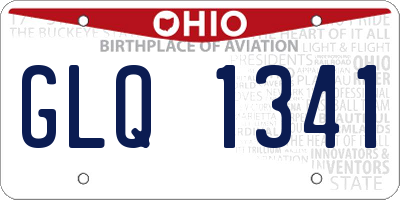 OH license plate GLQ1341