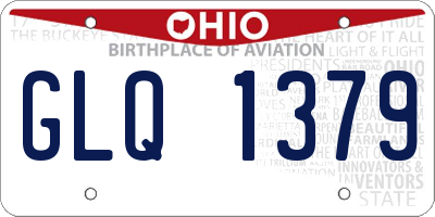 OH license plate GLQ1379