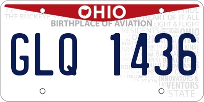 OH license plate GLQ1436