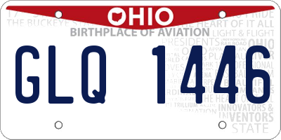 OH license plate GLQ1446