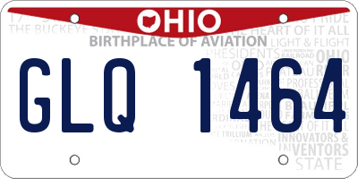 OH license plate GLQ1464