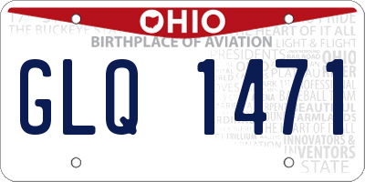 OH license plate GLQ1471