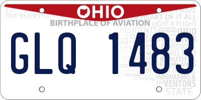OH license plate GLQ1483