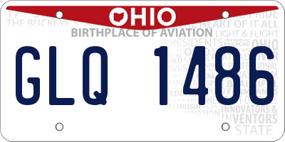 OH license plate GLQ1486