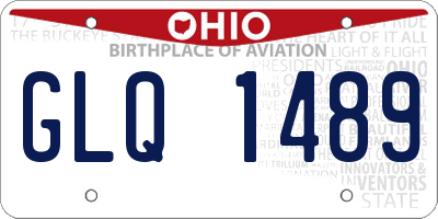OH license plate GLQ1489