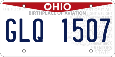 OH license plate GLQ1507