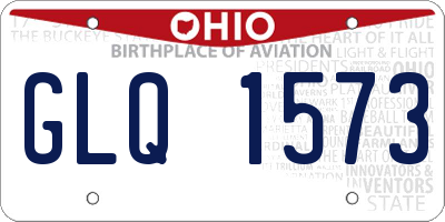 OH license plate GLQ1573