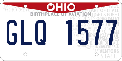 OH license plate GLQ1577
