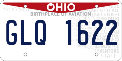 OH license plate GLQ1622