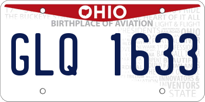 OH license plate GLQ1633
