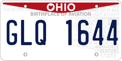 OH license plate GLQ1644