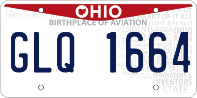 OH license plate GLQ1664
