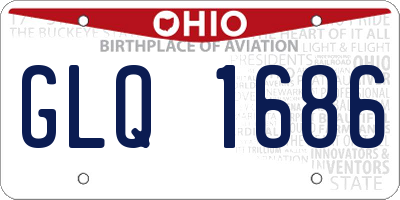 OH license plate GLQ1686